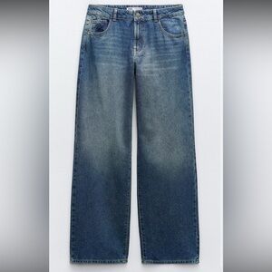 Women’s Wide-Leg Blue Denim Jeans